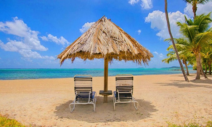 Estate Golden Rock Condo | Tranquilitas - Tropical Beachfront Condo - WINTER SPECIAL- only 240 per night