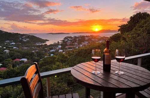 Estate Enighed Condo | Charming Condo with Breathtaking Ocean Views, Stunning Sunsets, and a Touch of Romance!